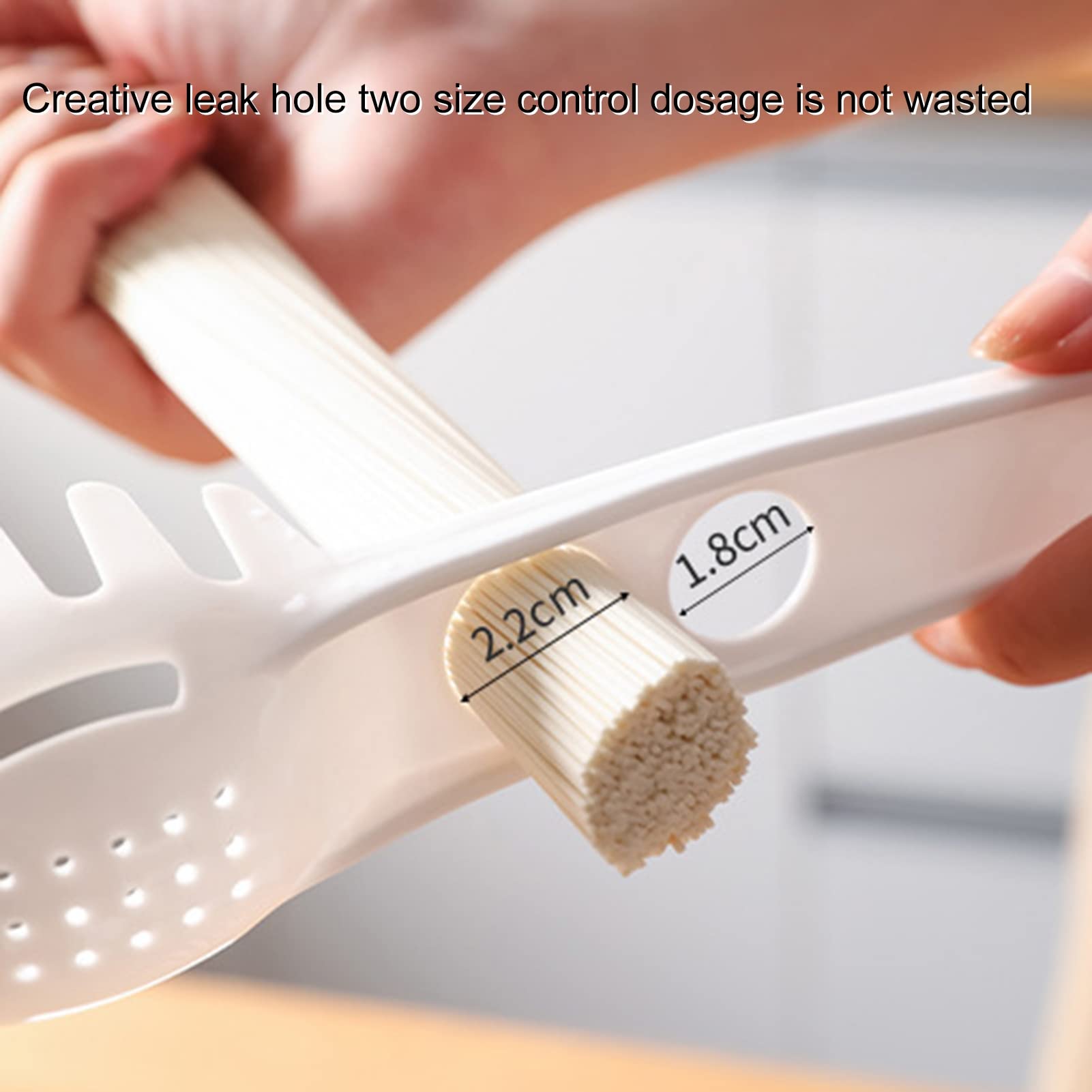 Space-Saving Plastic Spaghetti Server Pasta Fork with Residue Filter - Easy to Clean & Dishwasher Safe - Perfect for Italian Dinners, Restaurants, and Home Kitchens