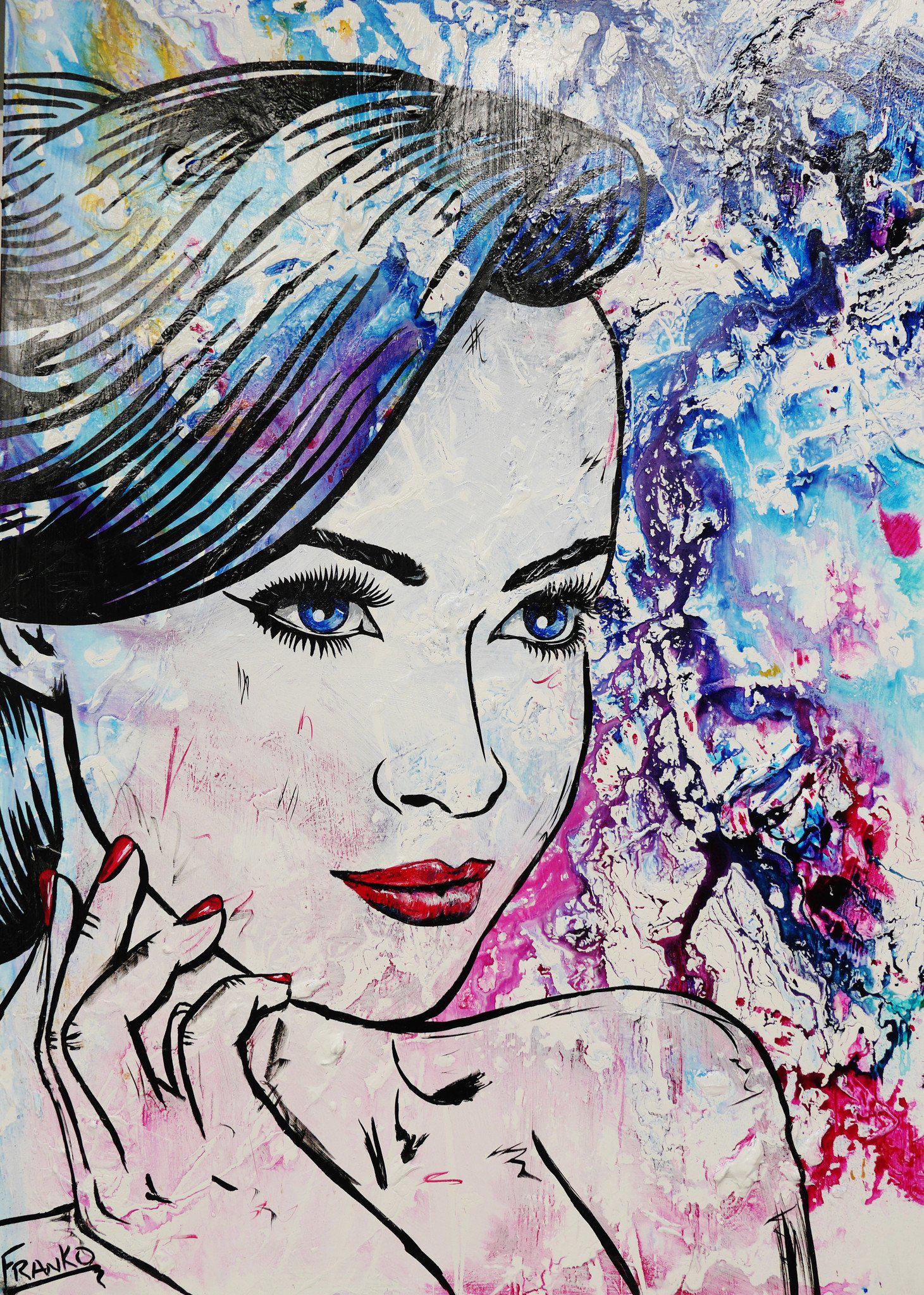 Abstract Realism Beautiful Woman Art Print - Stunning Wall Decor for Living Room, Bedroom & Office - Inspirational Home Decor