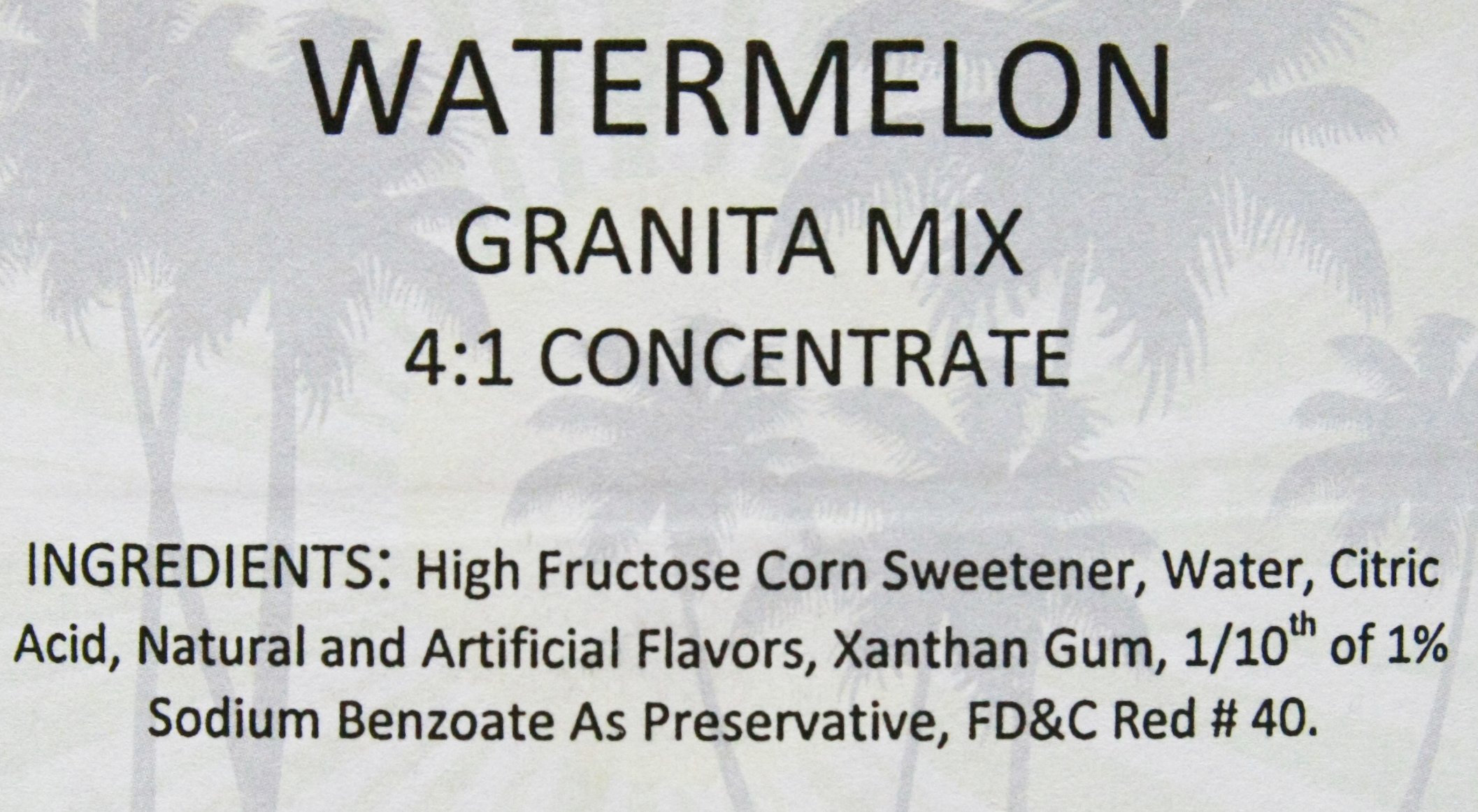 Tropical Sensations Slushie Mix - Watermelon Flavor, 6 Bottles (64 oz Each) - Perfect for Summer Parties, BBQs, and Family Gatherings