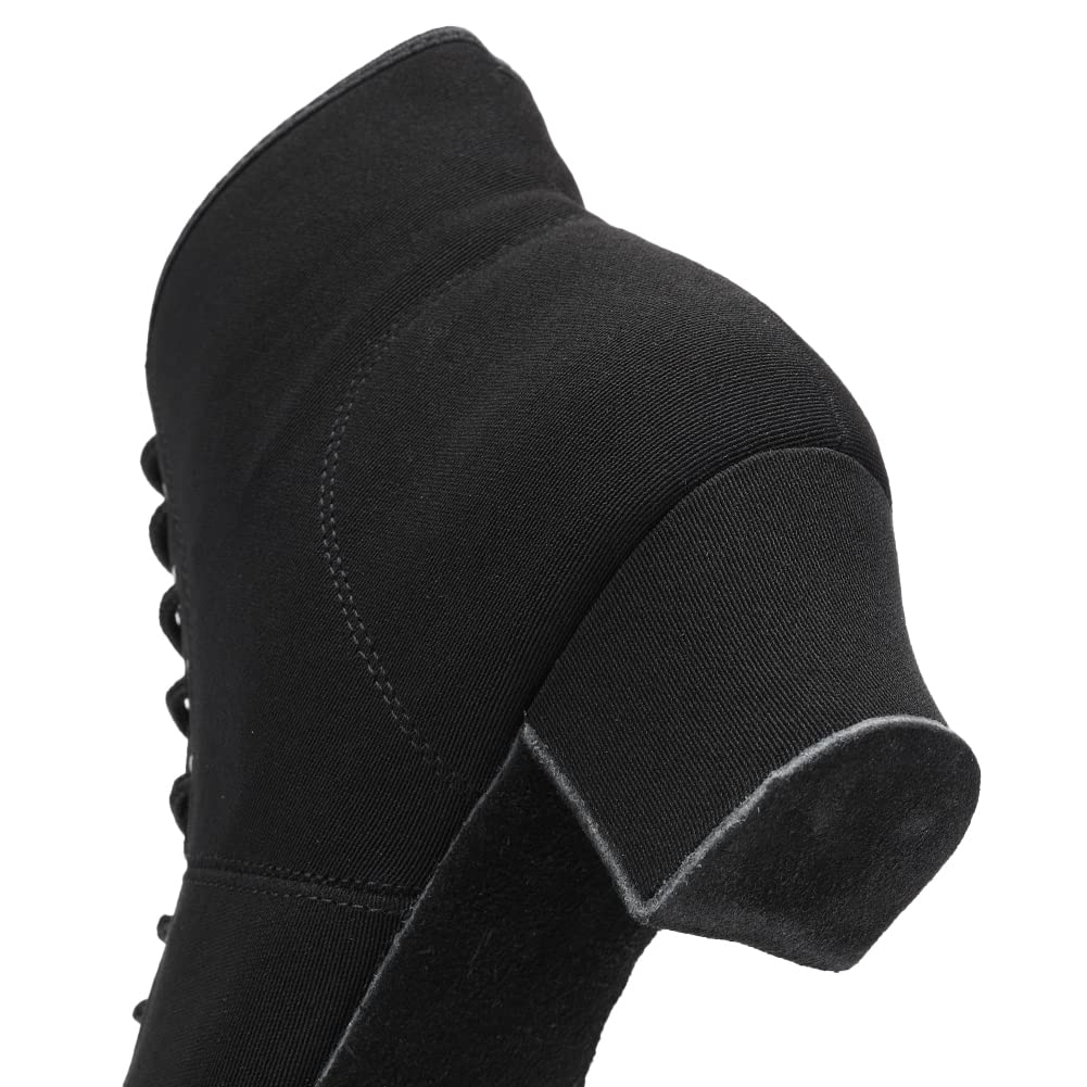 AOQUNFS Women's Latin Dance Shoes - Ballroom Salsa Tango Practice Shoes with Lace-Up Design, Comfortable & Stylish for Dance Classes, Performances & Social Events