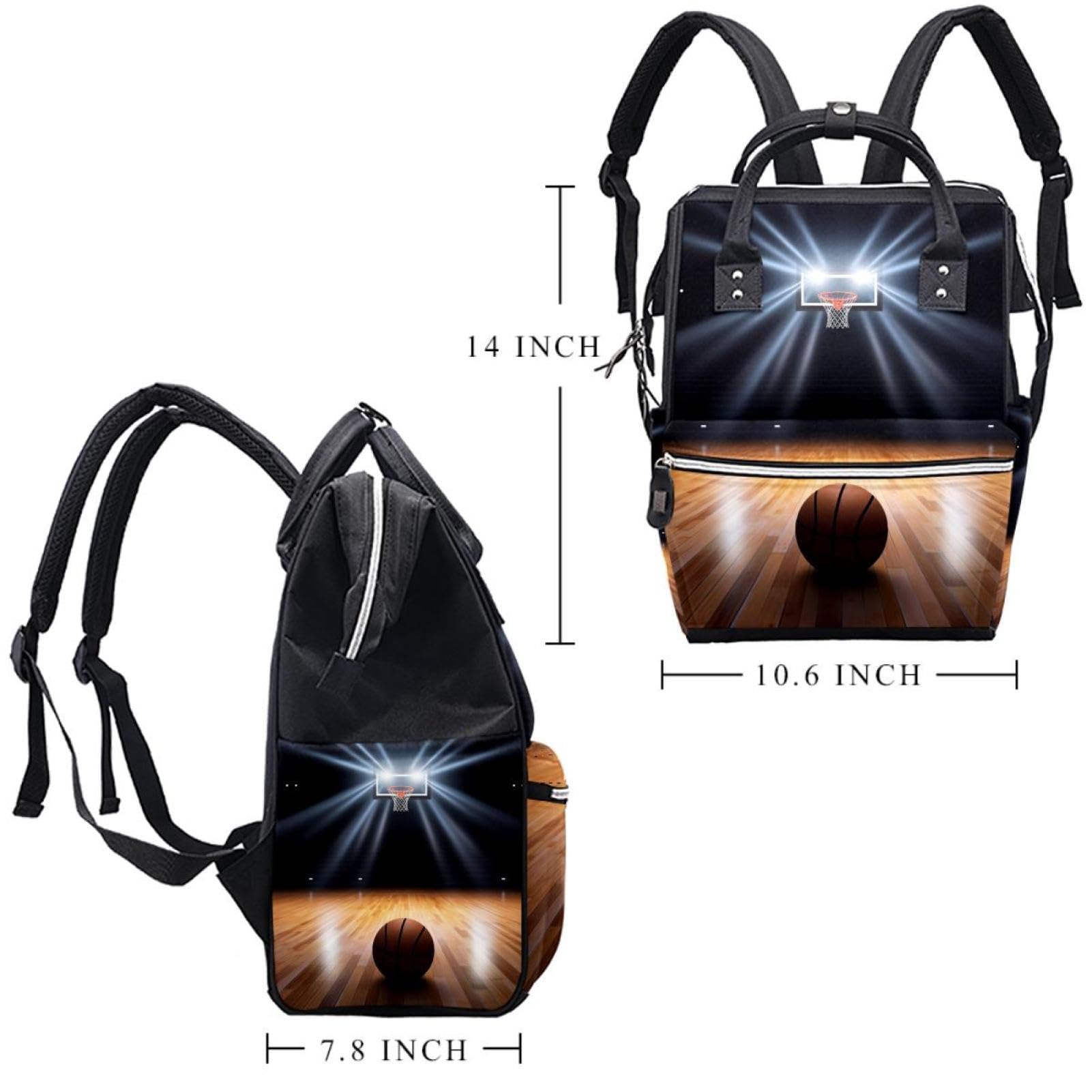 Stylish Travel Backpack for Women & Men - Durable Backpack for Basketball, Wooden Cricket Field & Outdoor Sports | Perfect for Commuting, Hiking & Travel Adventures