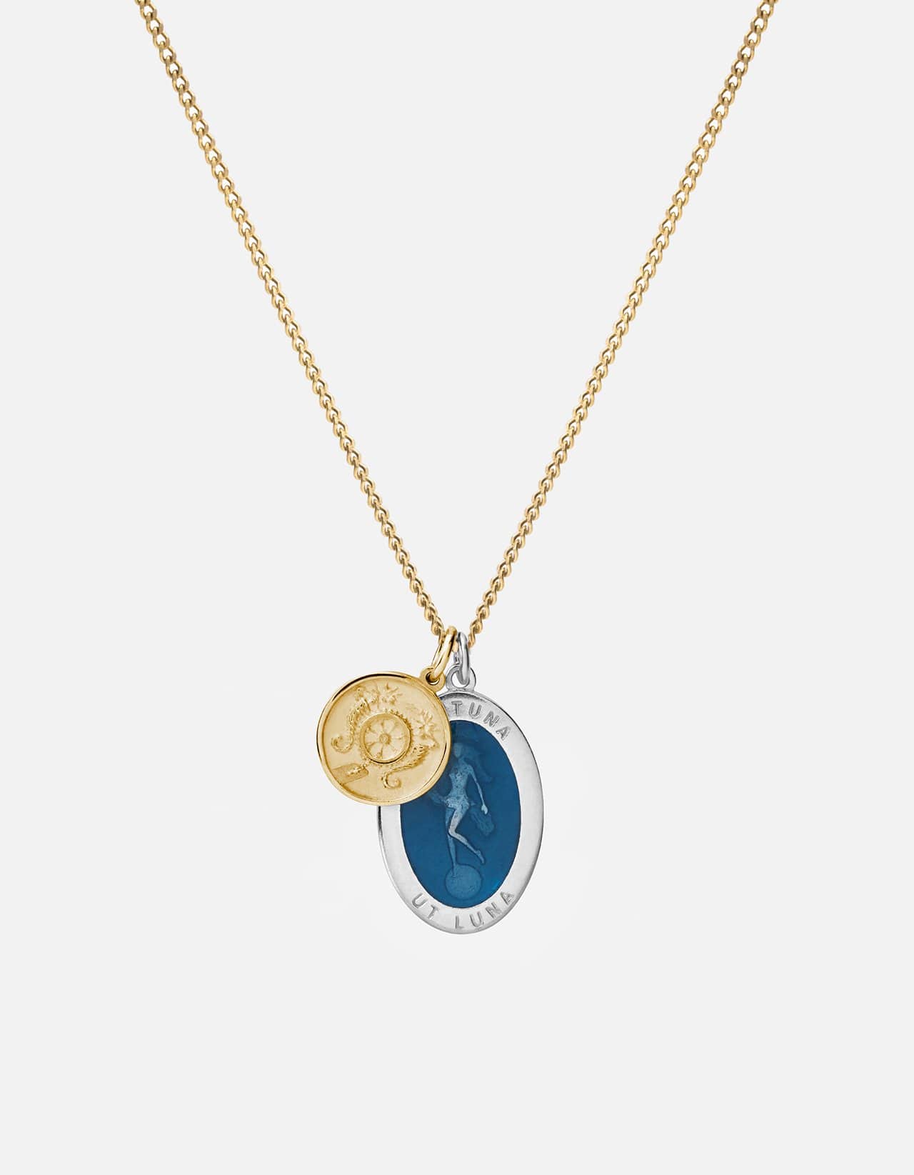 polished silver/gold/blue
