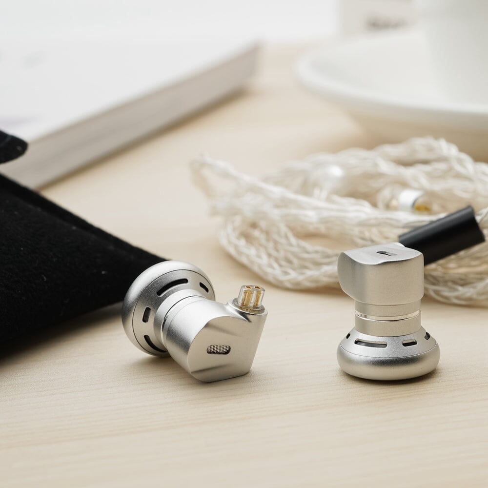 TRN EMX Flagship Audiophile Dynamic Driver Flat Head Earphones - High Fidelity Sound for Music Lovers, Studio Monitoring & Gaming