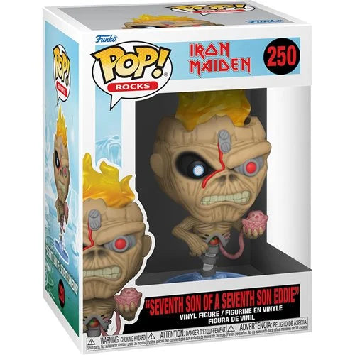 Iron Maiden Eddie Seventh Son of a Seventh Son Pop! Vinyl Figure #250 - Official Music Band Collectible for Fans & Home Decor - Perfect for Display in Bedrooms, Offices, and Music Collections
