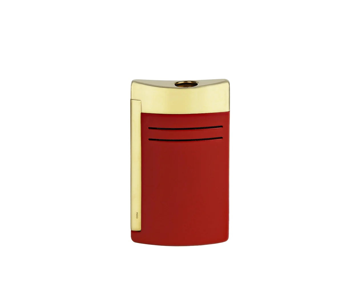 S.T. Dupont MaxiJet Burgundy and Gold Luxury Lighter - Premium Butane Lighter for Cigars, Cigarettes & Home Use | Elegant Gift for Men & Collectors
