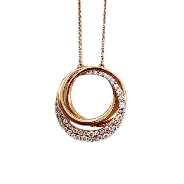 14K Rose Gold Diamond Pendant Necklace for Women - Elegant Heart Shape Jewelry Gift for Anniversary, Valentine's Day & Special Occasions
