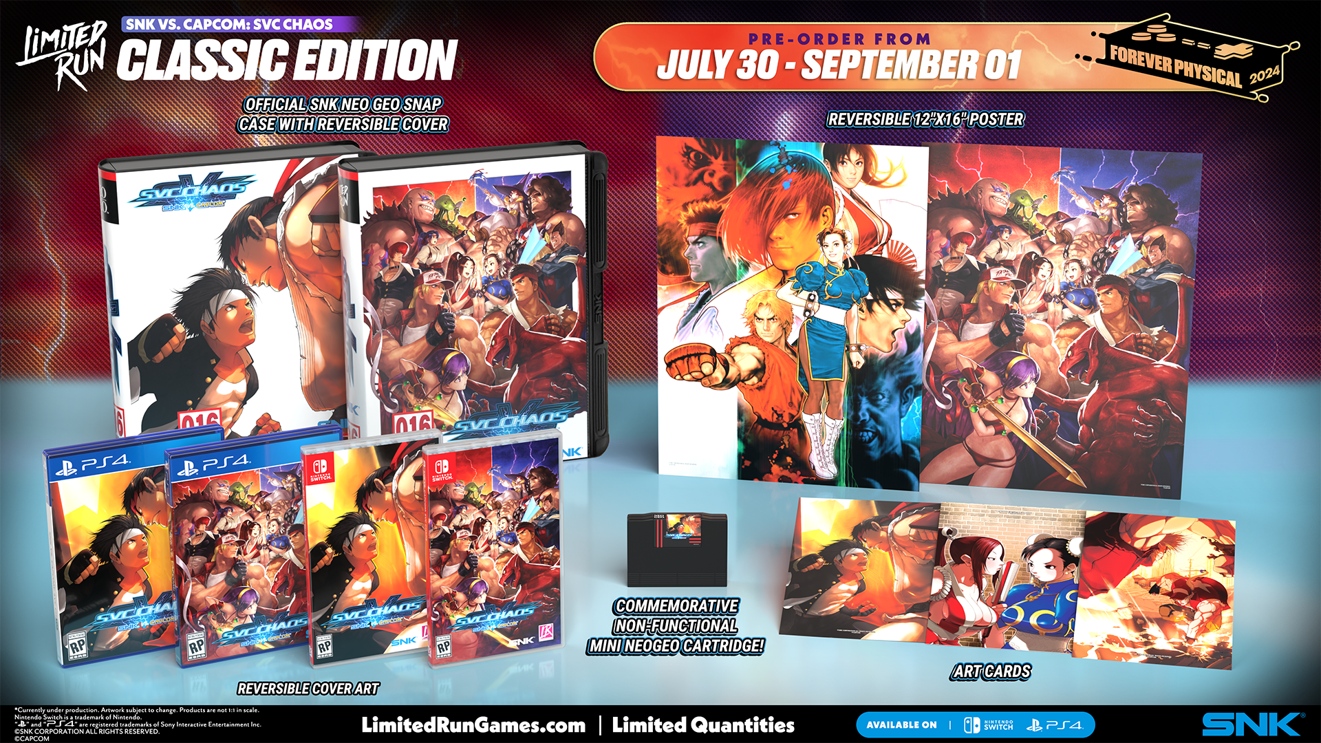 SNK VS. CAPCOM SVC CHAOS Classic Edition for Nintendo Switch - Retro Fighting Game for Multiplayer Battles & Nostalgic Gaming Sessions