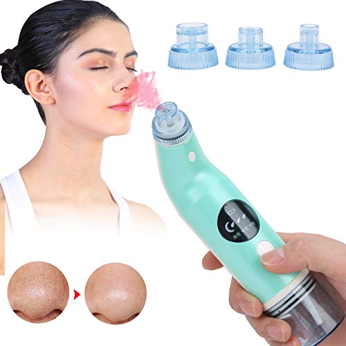 Electric Blackhead Remover for Face - Portable Pore Cleaner Device for Men & Women, Rechargeable & Handheld - Green | Perfect for Home Spa, Travel & Daily Skincare Routine