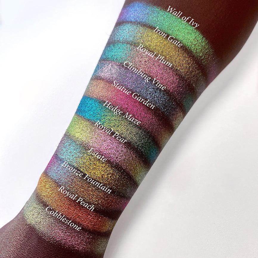 Bronze Fountain Earth Vibrant Multichrome Eyeshadow Palette - Long Lasting Highly Pigmented Makeup for Day & Night Looks - Perfect for Parties, Weddings & Special Occasions