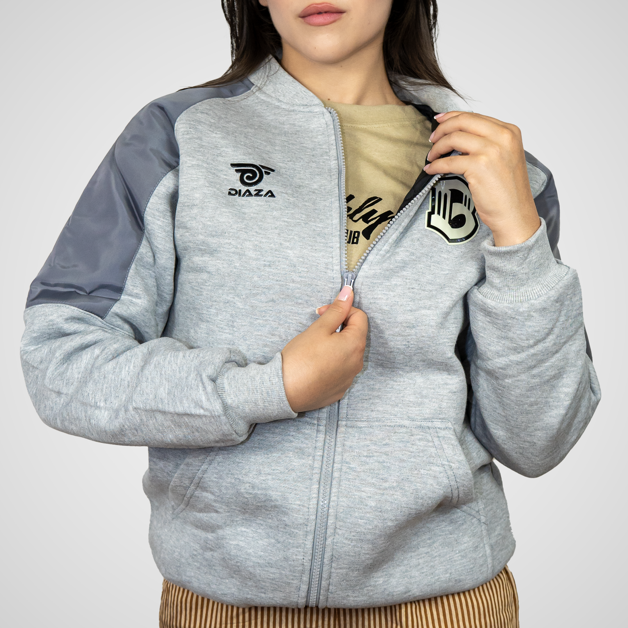 Brooklyn FC Women's Vintage Jacket Grey | Retro Soccer Jacket for Women | Perfect for Game Day, Casual Wear & Fan Apparel