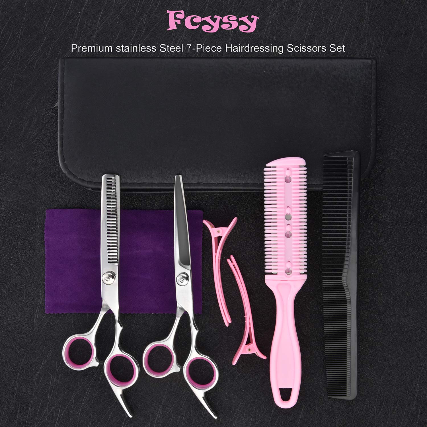 Professional Hair Cutting Scissors Set - 6