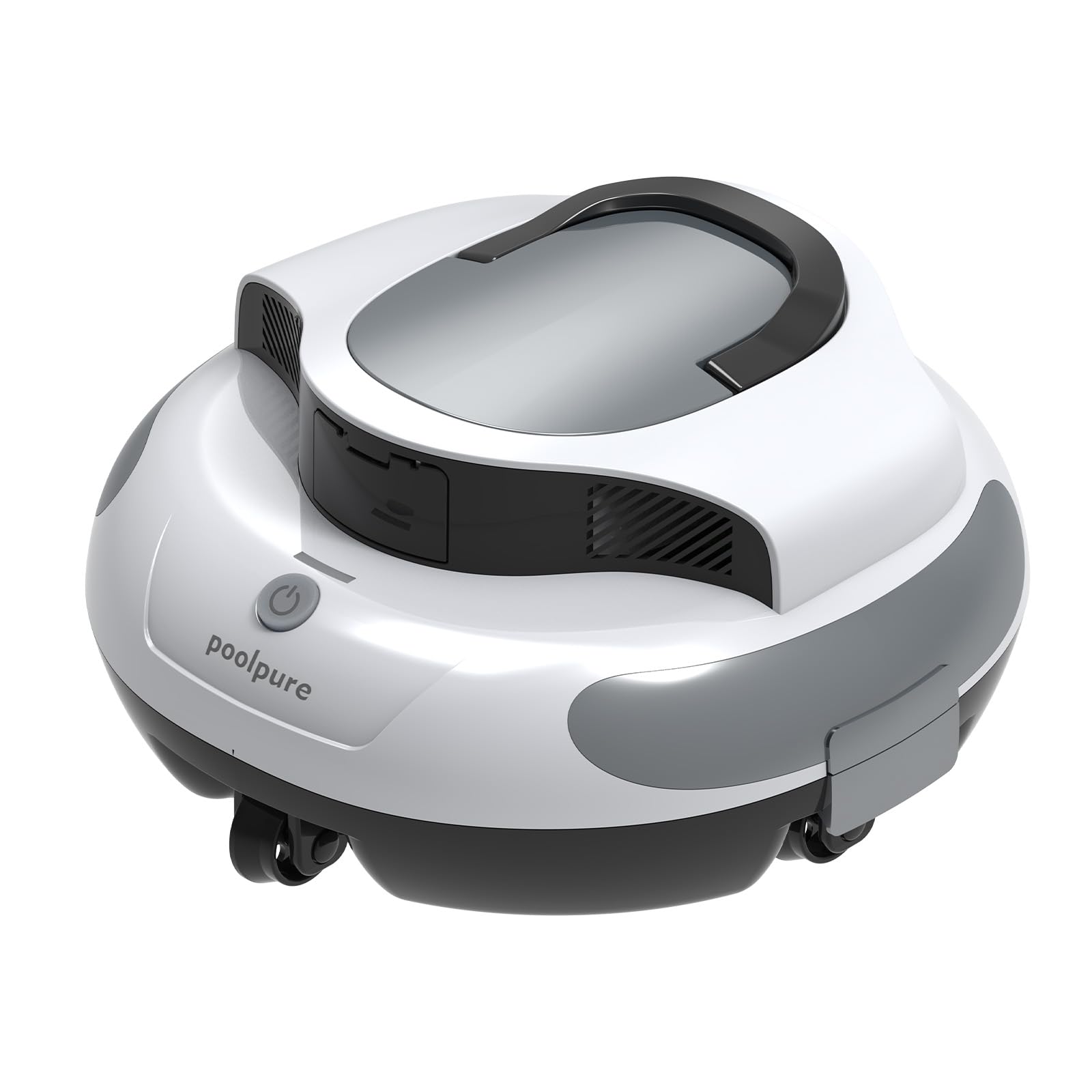 Poolpure Aquaguard SE Cordless Robotic Pool Cleaner - 5000mAh Long-Lasting Battery, Waterproof Design, DIY Stickers - Automatic Vacuum for Above Ground & In-Ground Pools - Perfect for Backyard, Vacation Homes & Commercial Pools