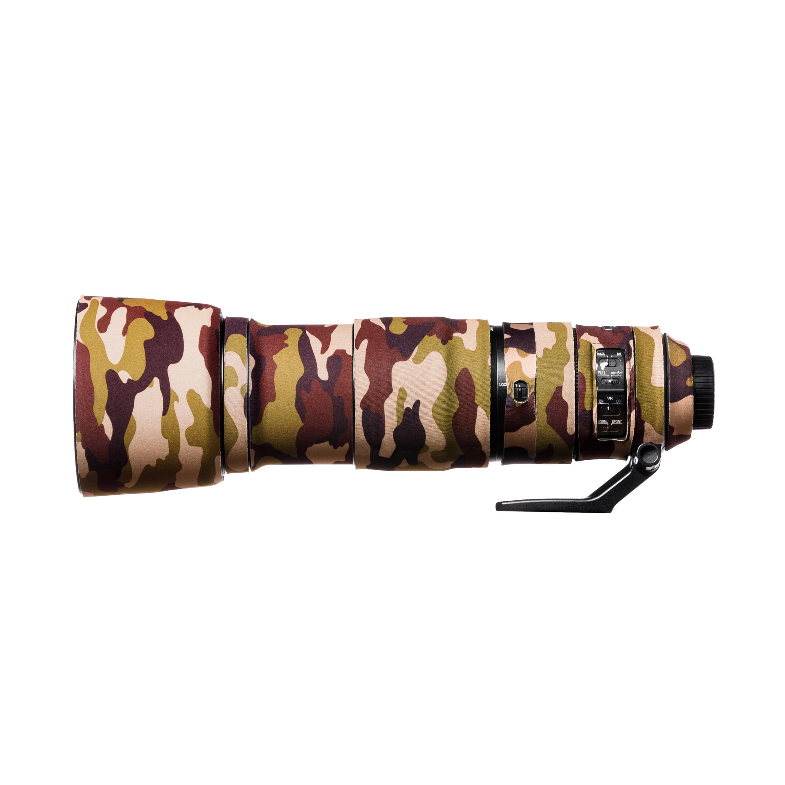 EasyCover Neoprene Lens Cover for Nikon 200-500mm f/5.6 VR Lens - Brown Camo - Protective Dust & Scratch Shield for Outdoor Photography & Wildlife Shooting