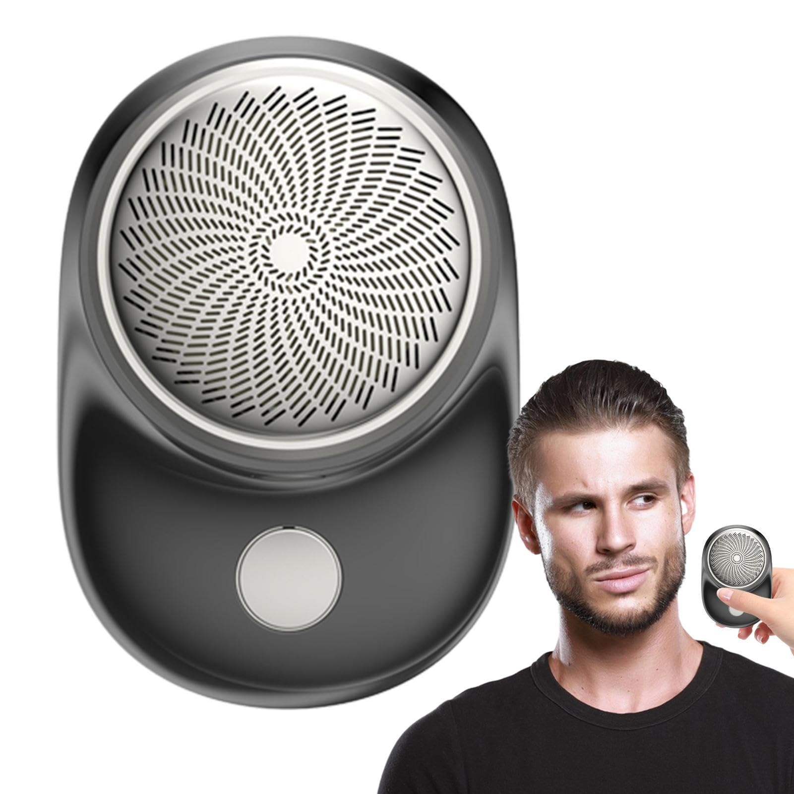 5V Metal Electric Shaver for Men - Portable & Rechargeable Wet/Dry Beard Trimmer with Travel Case - Fast Charging & Washable - Perfect for Travel, Gym & Daily Grooming - Great Gift for Dad & Husband (Silver)