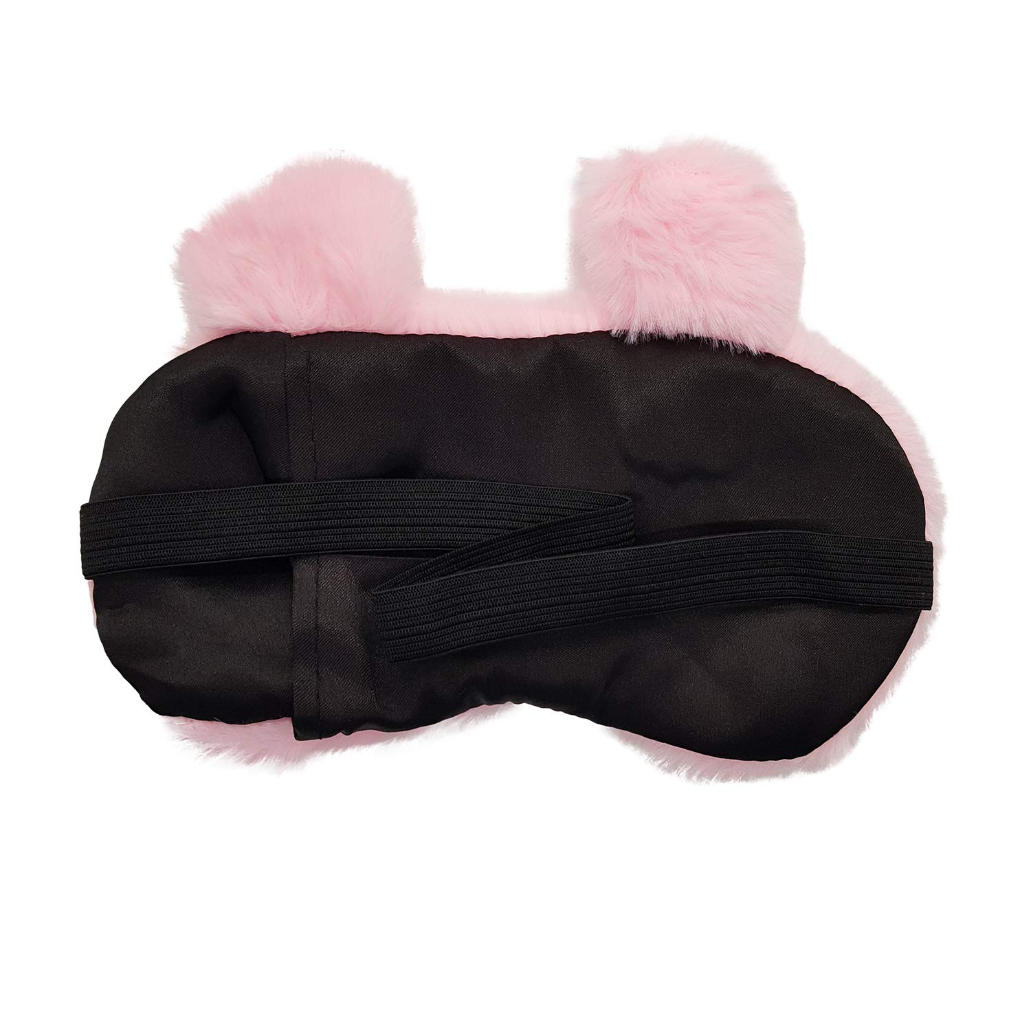 Jenna™ Cute Pink Kitty Fur Sleep Mask for Women - Soft Eye Cover for Insomnia Relief, Meditation, Puffy Eyes & Dark Circles - Perfect for Travel, Nap & Relaxation at Home