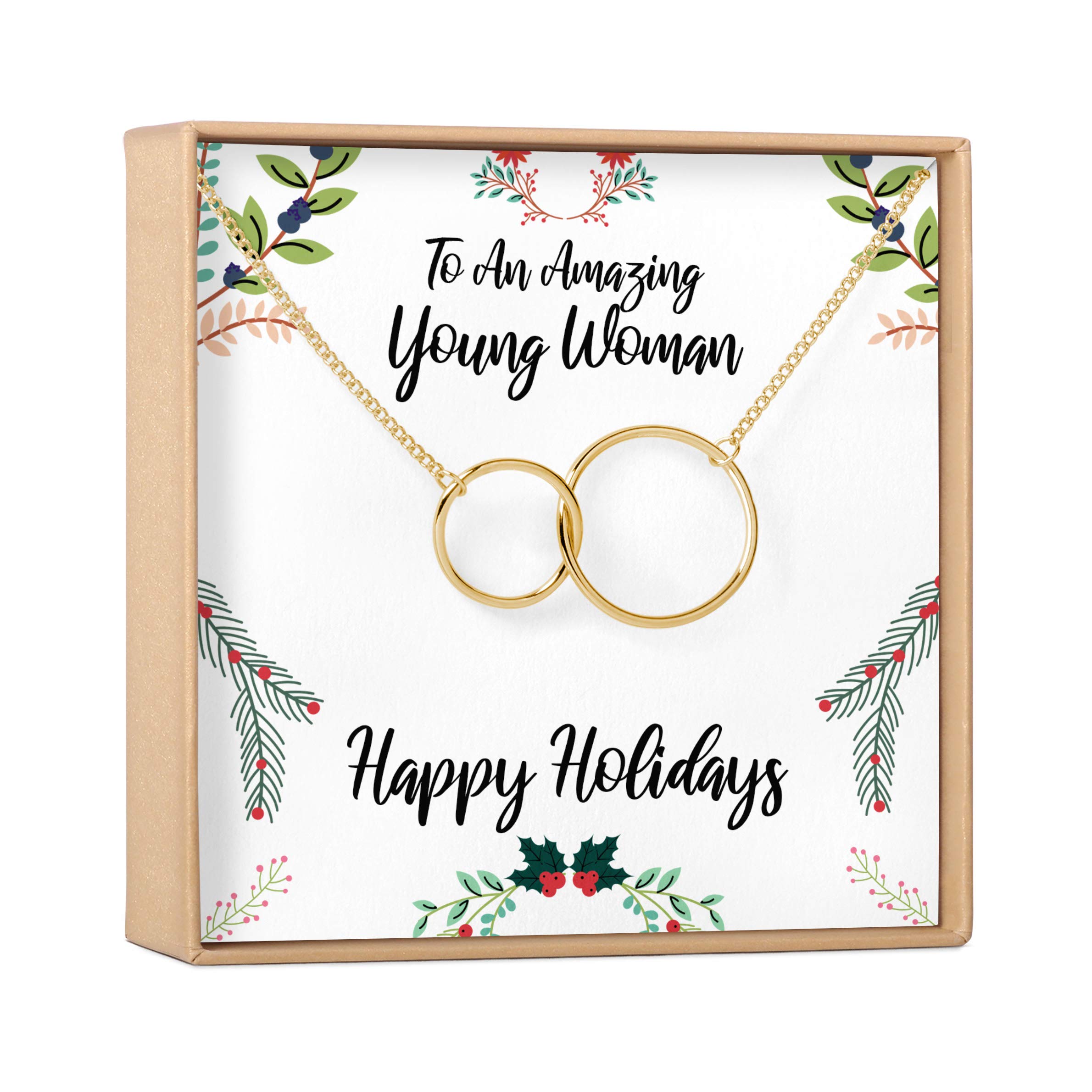 Dear Ava Christmas Necklace for Girls - Holiday Gift for Teens & Preteens - Perfect for Parties & Gifting