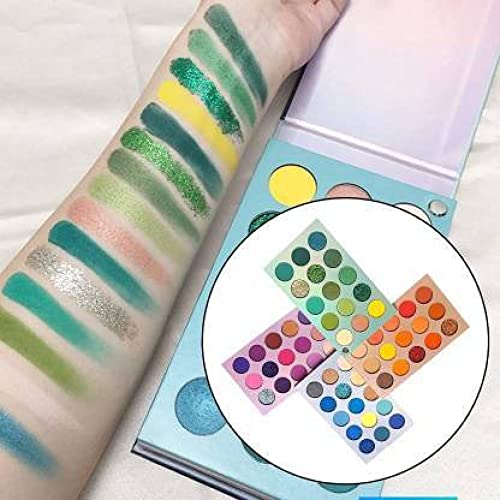 SKINPLUS 60 Color Eyeshadow Palette - Matte & Shimmer High Pigmented Makeup Palette, Long Lasting & Blendable Professional Eye Shadow for Day & Night Looks | Perfect for Parties, Weddings & Everyday Makeup (80g, Multi-Color)