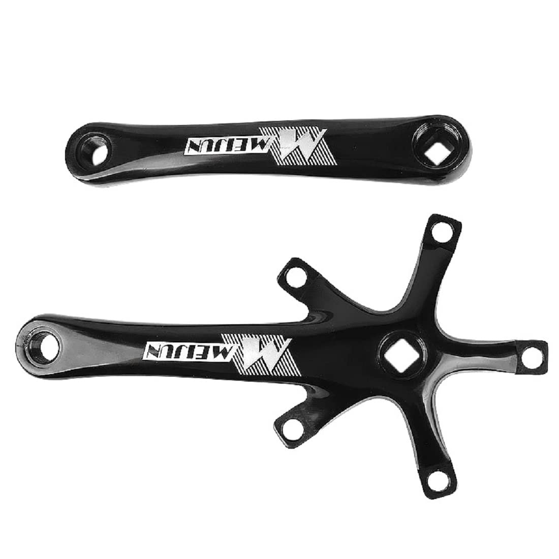 WEERAS 170mm Bike Crank Arms Set - 104 BCD Single Speed Crankset for Road Bikes & Folding Bicycles | Perfect for Urban Commuting & Leisure Cycling