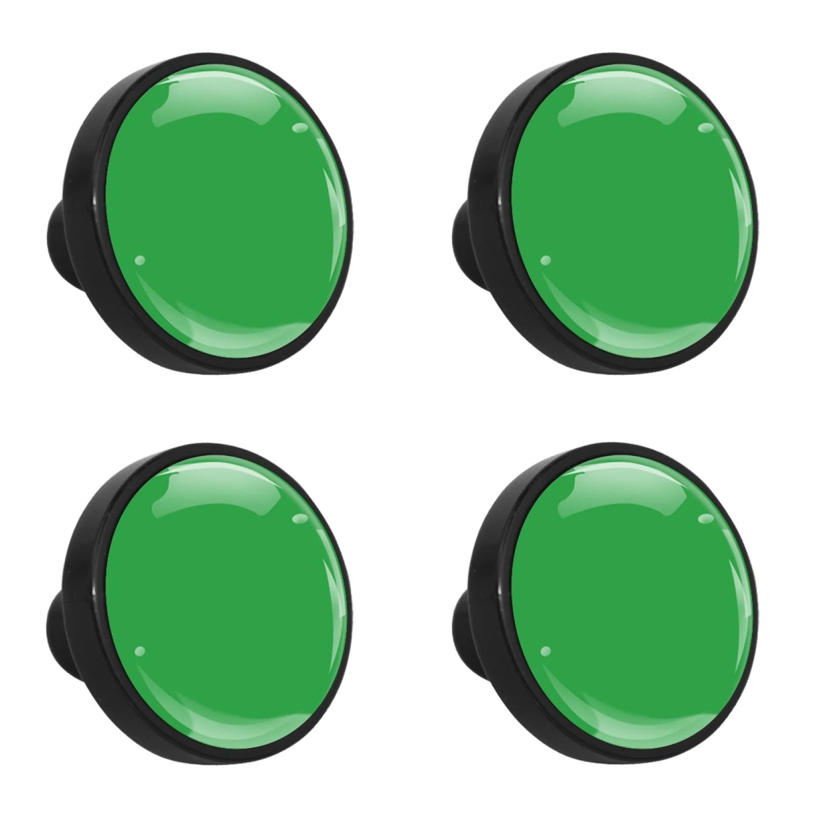 Emerald Green Glass Cabinet Knobs 4-Pack - Kitchen & Wardrobe Hardware