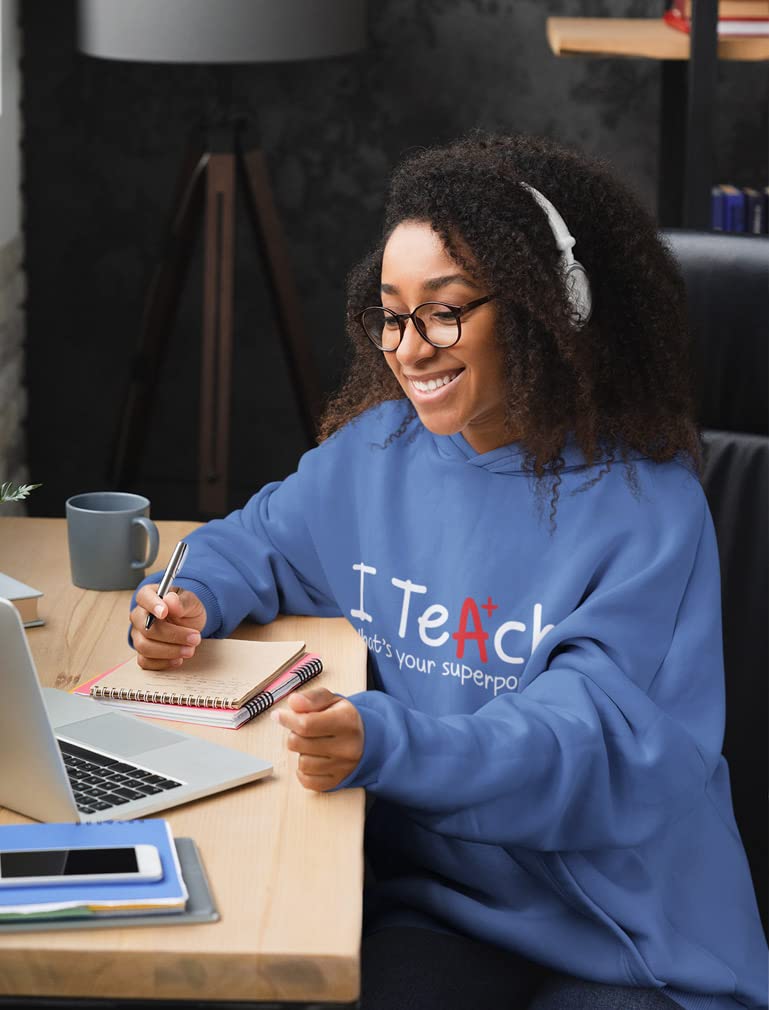 Women's Teacher Hoodie Sweatshirt - Comfortable Pullover Sweater for Educators - Perfect Teaching Gift for Women - Great for Classroom, School Events & Teacher Appreciation