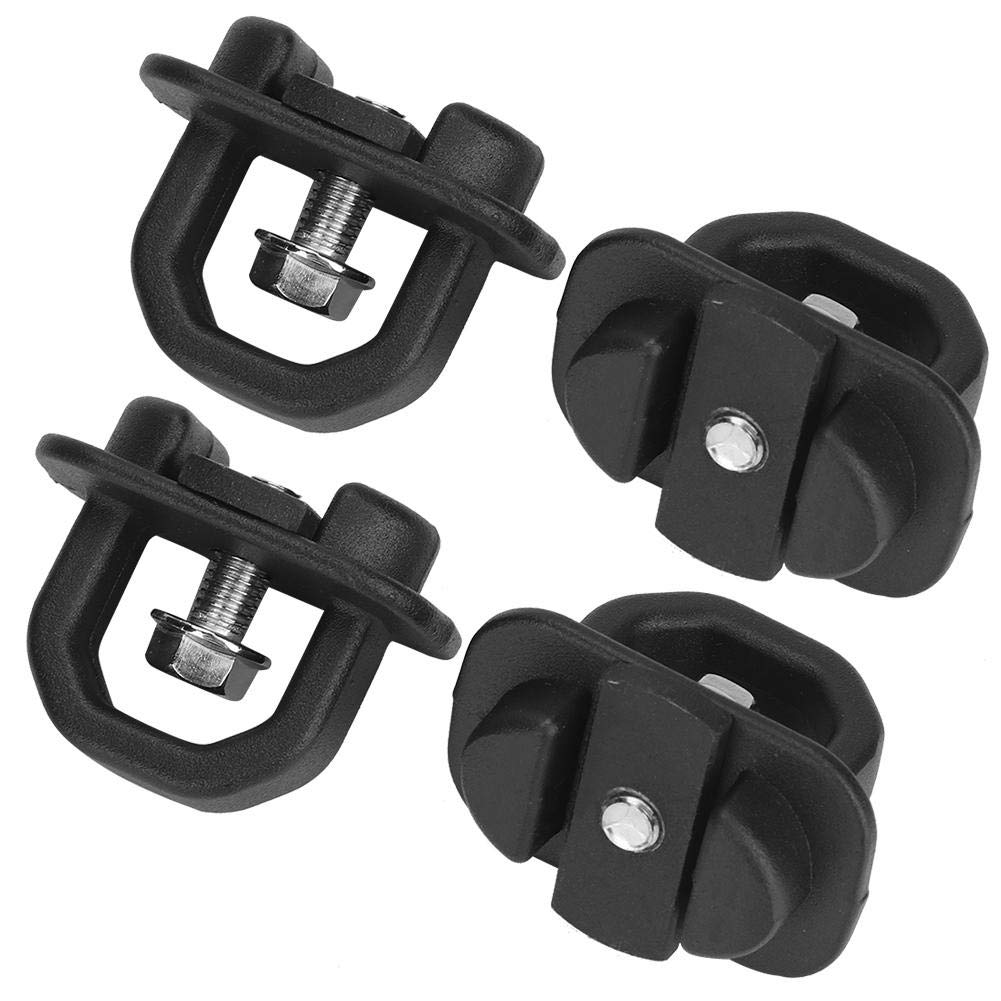 4PCS Heavy Duty Truck Bed Tie Down Anchors - Durable Cargo Side Hooks for Pickup Trucks & Trailers - Secure Your Load for Camping, Moving & Off-Road Adventures