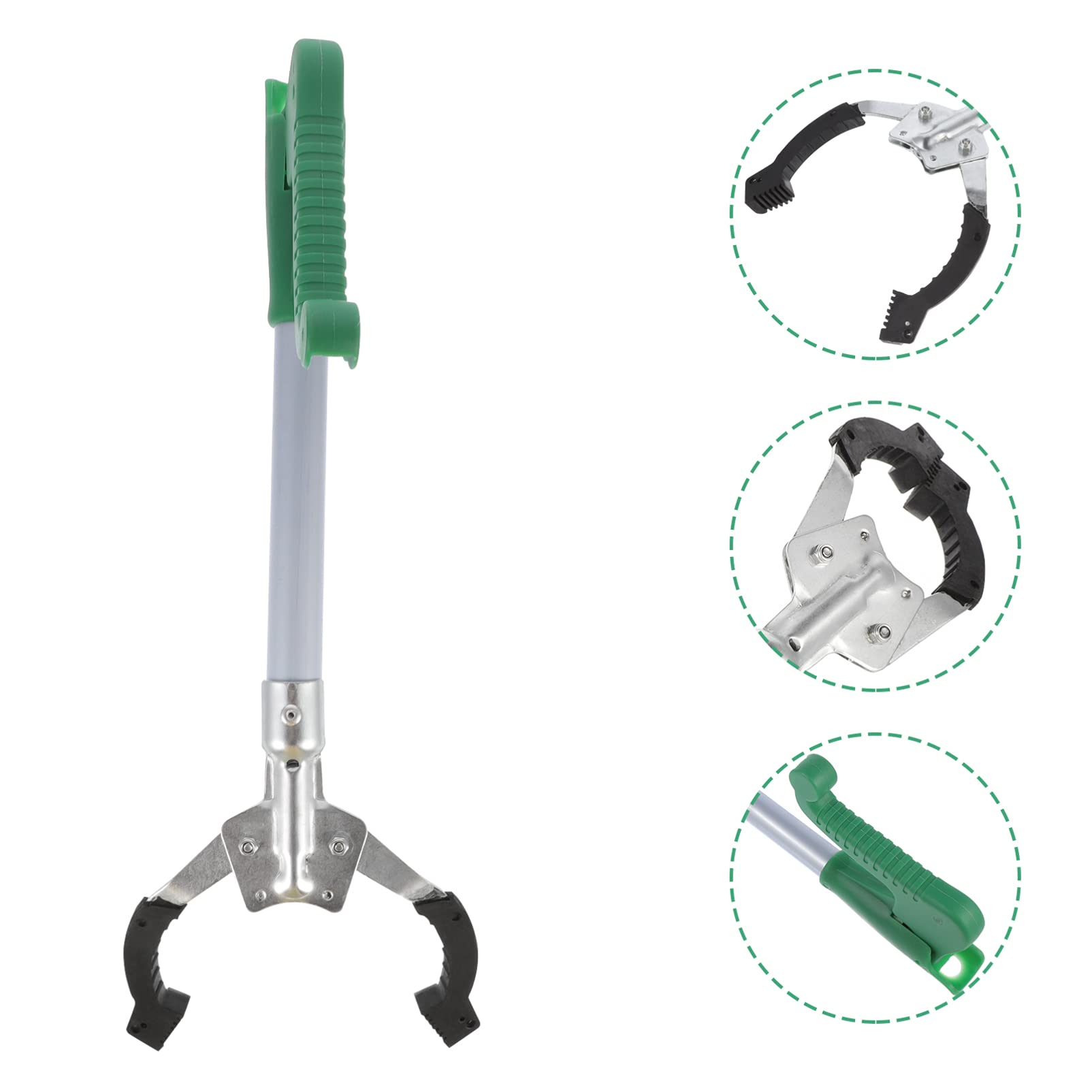 Sturdy Trash Can Cleaning Clamp - Heavy Duty Garbage Pickup Tool for Waste Disposal | Reliable Trash Grabber for Home, Office & Outdoor Use