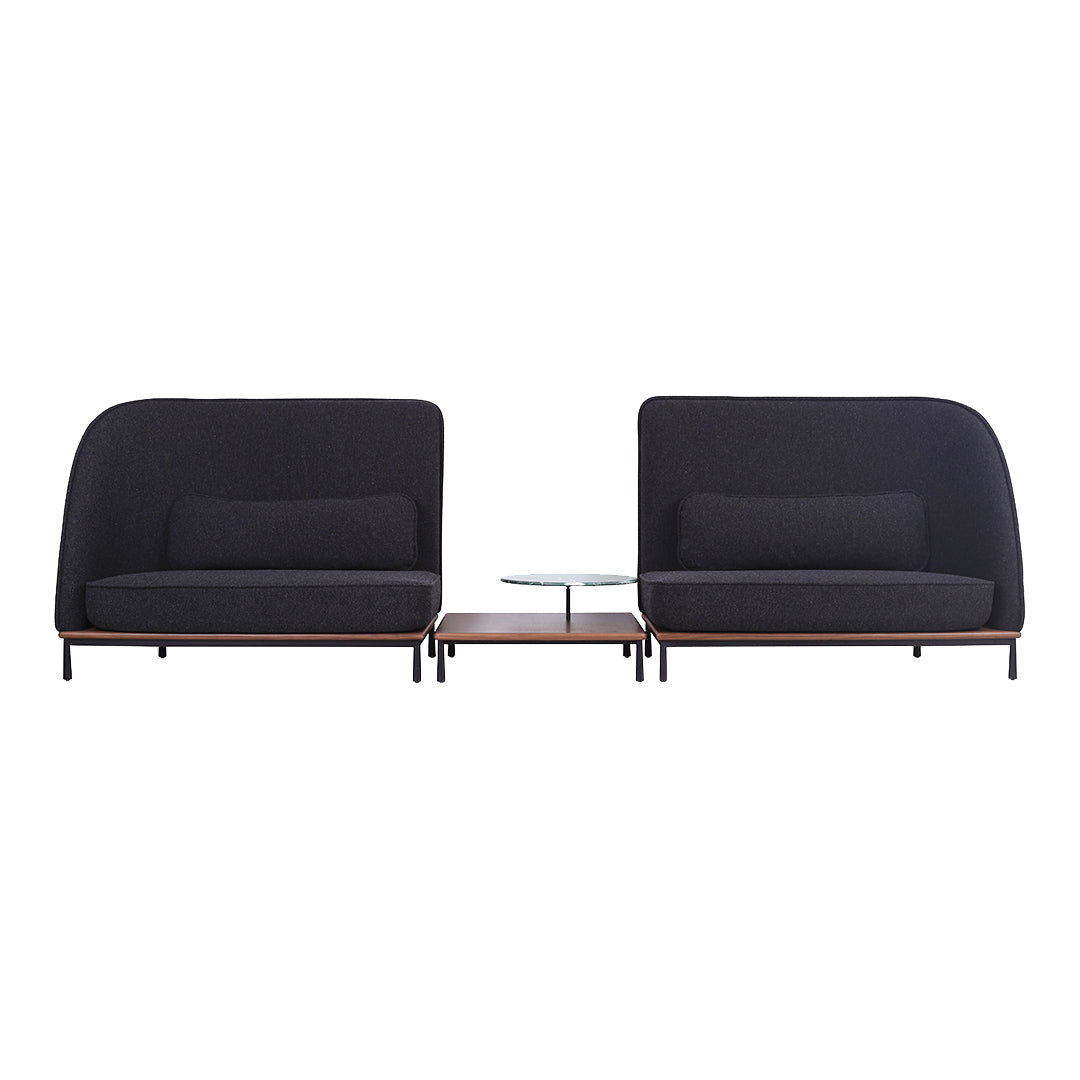 Arc Highback Modular Sofa Right Section - Modern L-Shaped Sectional Couch with Removable Cushions - Perfect for Living Room, Home Theater & Office Lounge (Gray)