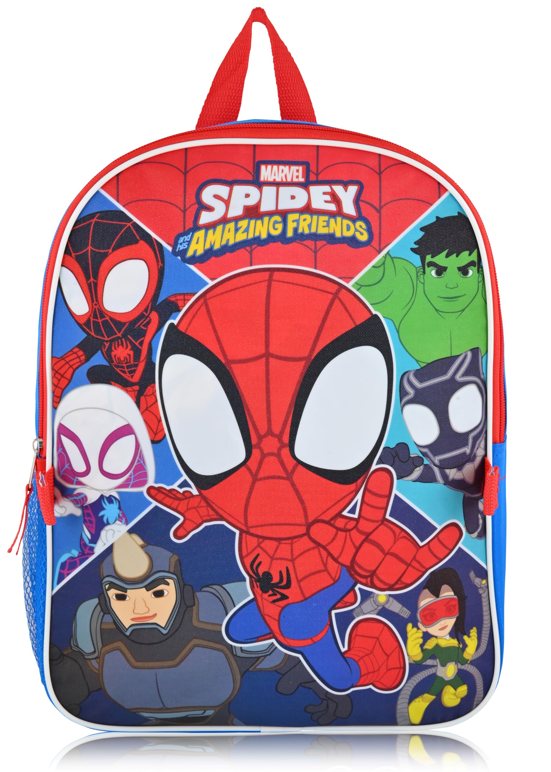 Marvel Spidey and His Amazing Friends Kids Backpack with Insulated Lunch Box | School Backpack for Boys & Girls | Perfect for Preschool, Daycare, and Outdoor Adventures