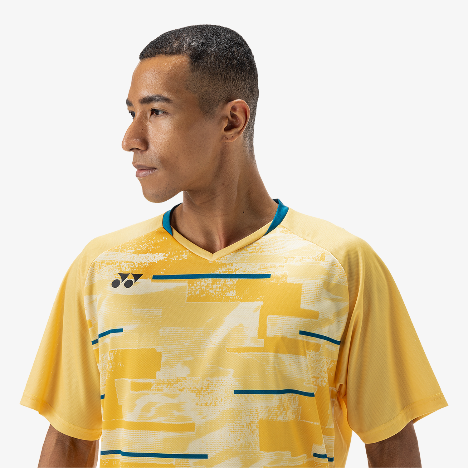 Yonex YM0034 Men's Crew Neck T-Shirt - Soft Yellow | Breathable & Comfortable for Sports & Casual Wear