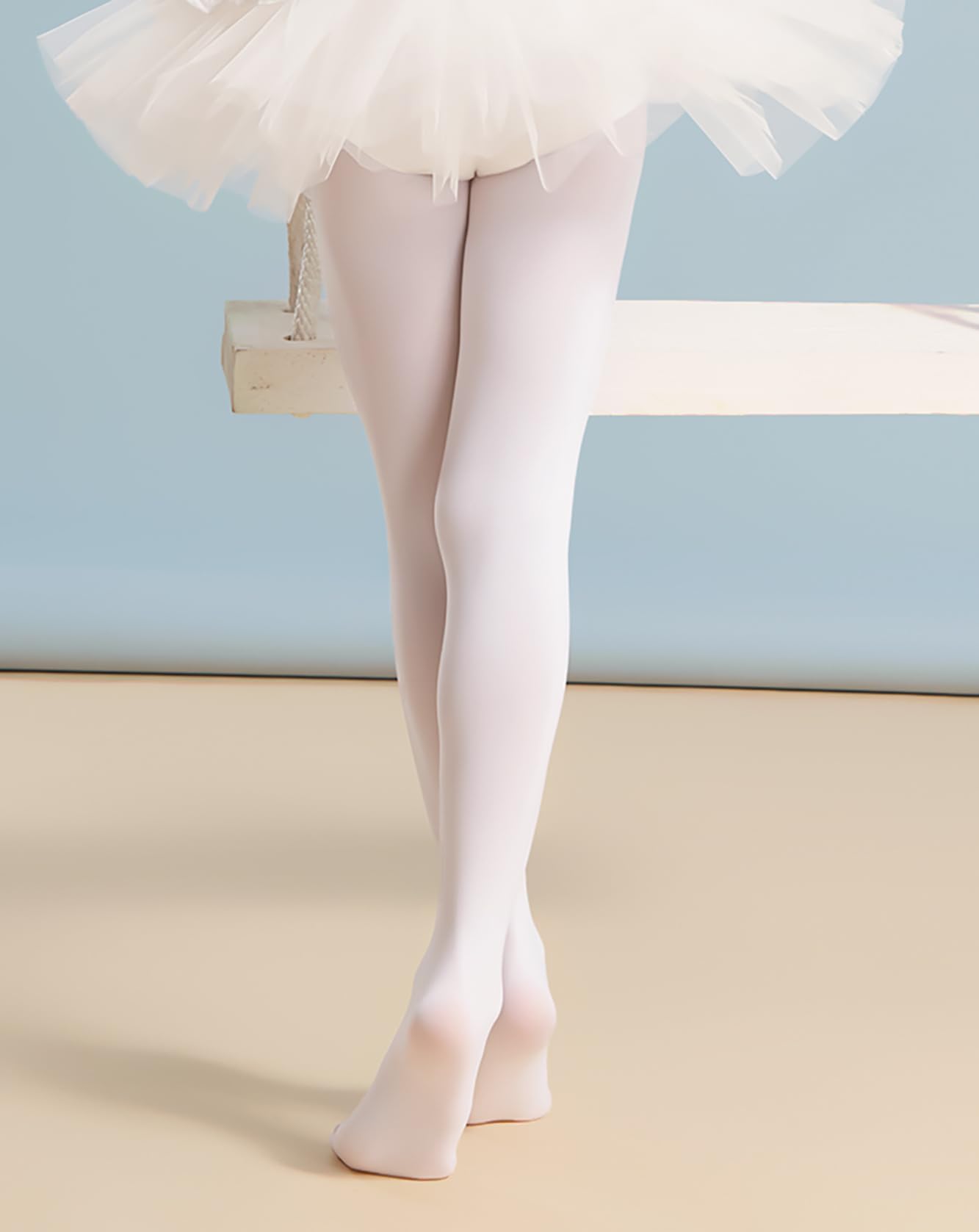 Toddler Girls Ballet Tights - Ultra Soft Footed Dance Leggings for Kids & Students - Perfect for Ballet Class, Dance Practice & Everyday Wear