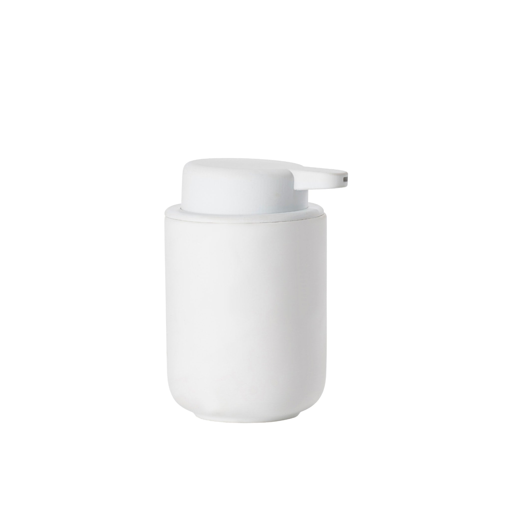 ZONE DENMARK Ume Soap Dispenser 250ml - Modern White Bathroom Soap Dispenser (12.8cm Height) - Perfect for Kitchen, Bathroom, and Guest Washroom Decor