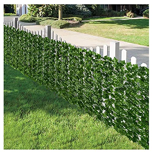 Faux Ivy Privacy Fence Screen - Artificial Hedge Wall Panel with Green Leaves (0.5x1m) for Outdoor/Indoor Decor, Balcony Cover & Garden Privacy Fence | ZHEYANG Model G0121