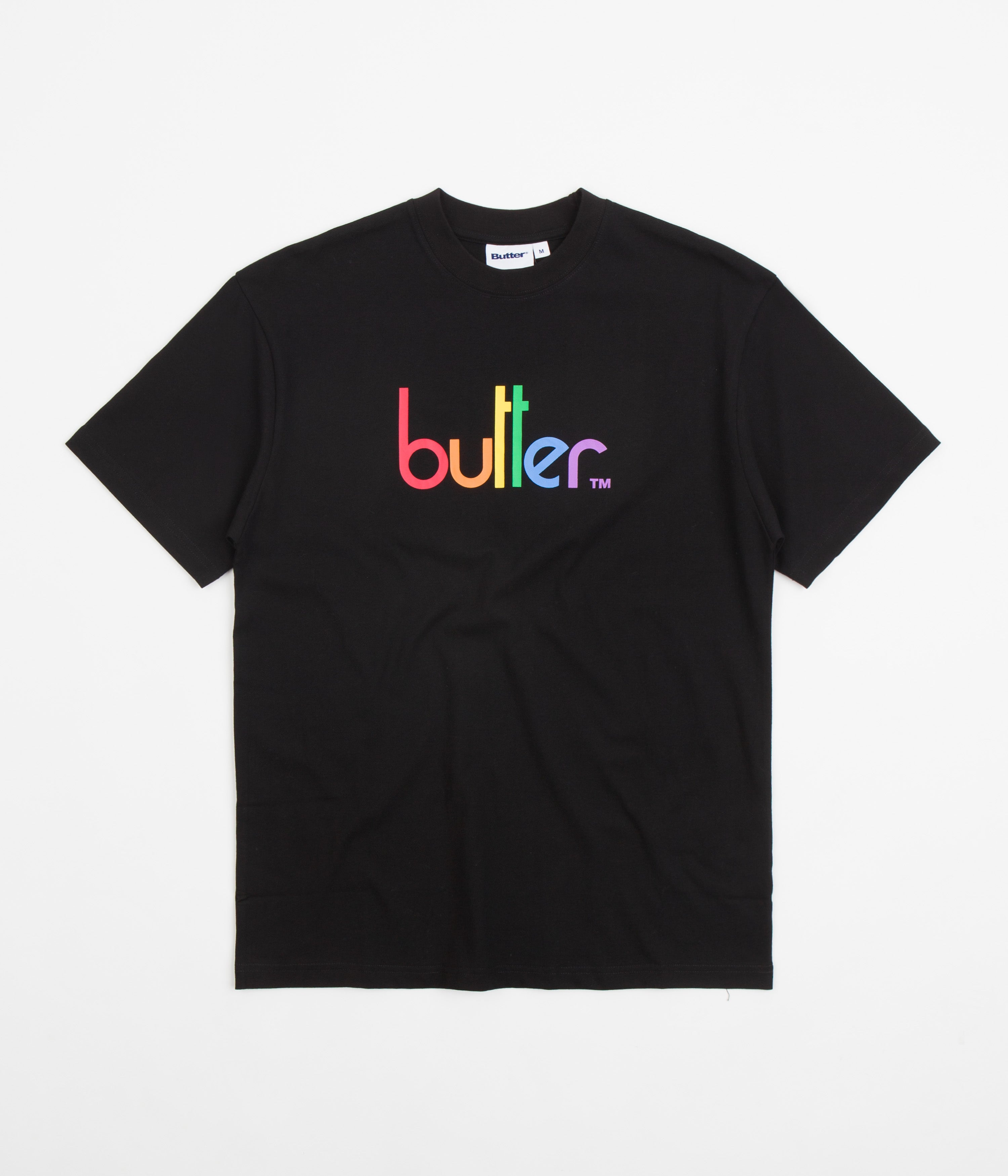 Butter Goods Colorful T-Shirt for Men & Women - Soft Cotton Black Tee - Perfect for Casual Wear, Street Style & Everyday Outfits