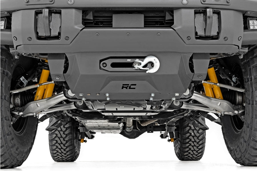 Ford Bronco Rough Country Hidden Winch Mount Compatible with 2.7L/V6 - Off-Road Recovery & Adventure Accessory for 4x4 Trail Riding & Overlanding