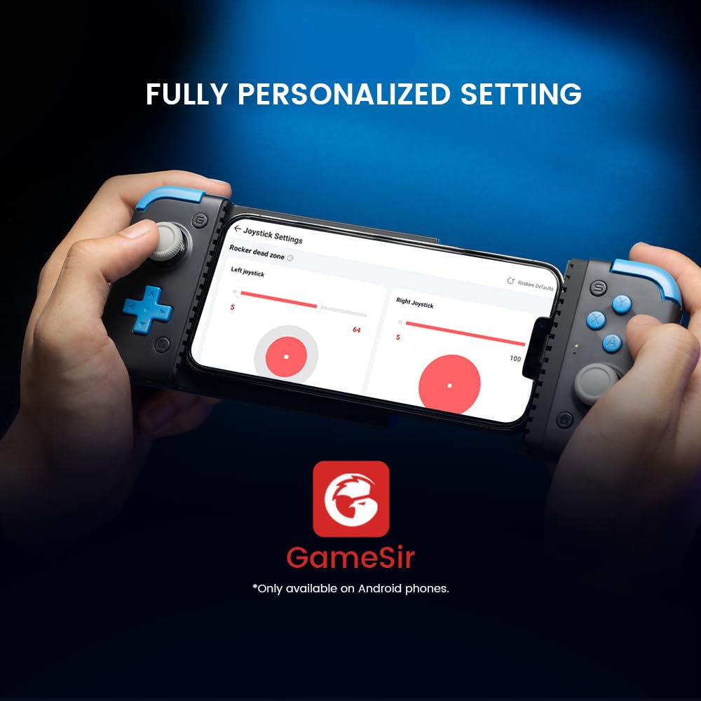 GameSir X2s Bluetooth Mobile Gaming Controller for iPhone & Android - Hall Effect Joysticks, 500mAh Battery, Analog Triggers - Perfect for CODM, Genshin Impact, Cloud Gaming & Mobile Esports