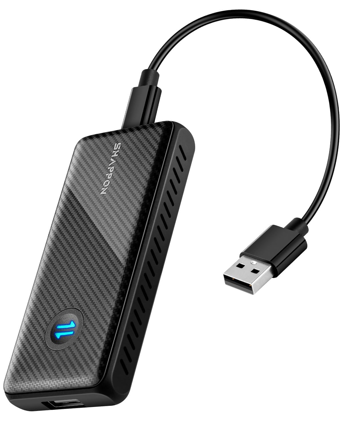 SHAPPON Wireless Android Auto & Apple CarPlay Adapter - 2-in-1 Dual System Wireless Car Adapter for Android Phones & iPhones, 5.8GHz WiFi Fast Connection, Online Update | For Hands-Free Calling, Music Streaming & GPS Navigation in Car