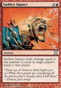 Magic The Gathering - Sudden Impact (241/383) - Tenth Edition Foil Card - MTG Collectible Trading Card Game for Deck Building & Strategy Battles - Perfect for Casual & Competitive Players