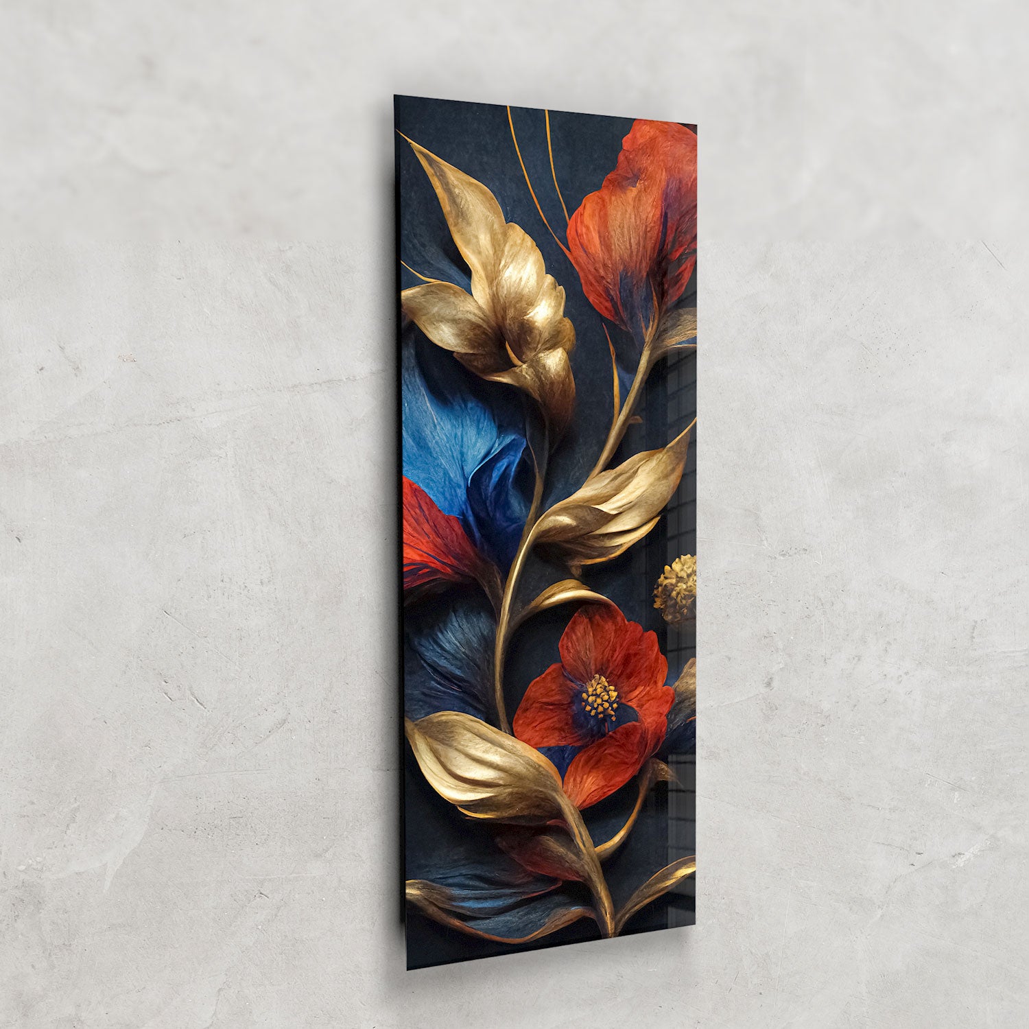 Soft Floral Panoramic Print - Elegant Home Decor for Living Room & Bedroom | Perfect for Wall Art, Curtains & Throw Pillows