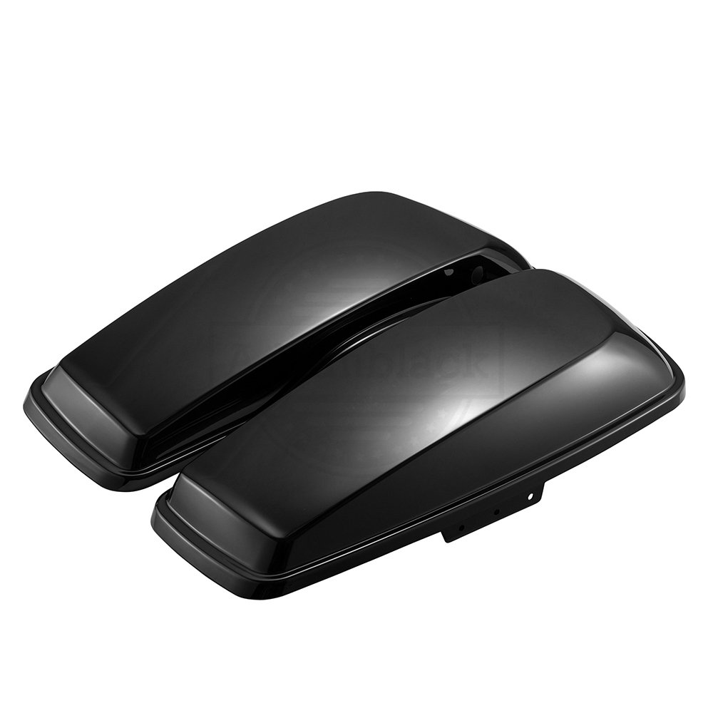 Moto Onfire Saddlebag Lids for Harley Touring FLH Models 2014-2023 | Vivid Black Replacement Parts | Perfect for Road Trips & Motorcycle Storage