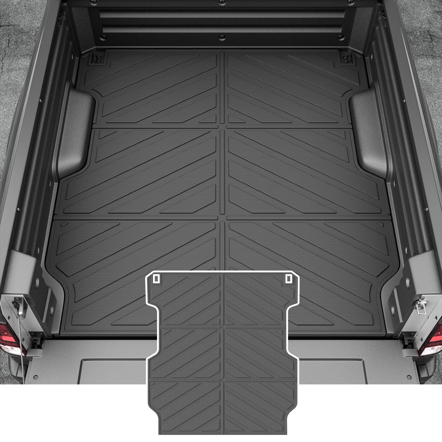 5.3Ft Heavy Duty Bed Mat for 2017-2025 Honda Ridgeline Truck | Non-Slip Cargo Liner Replacement | Perfect for Camping, Hauling & Outdoor Adventures