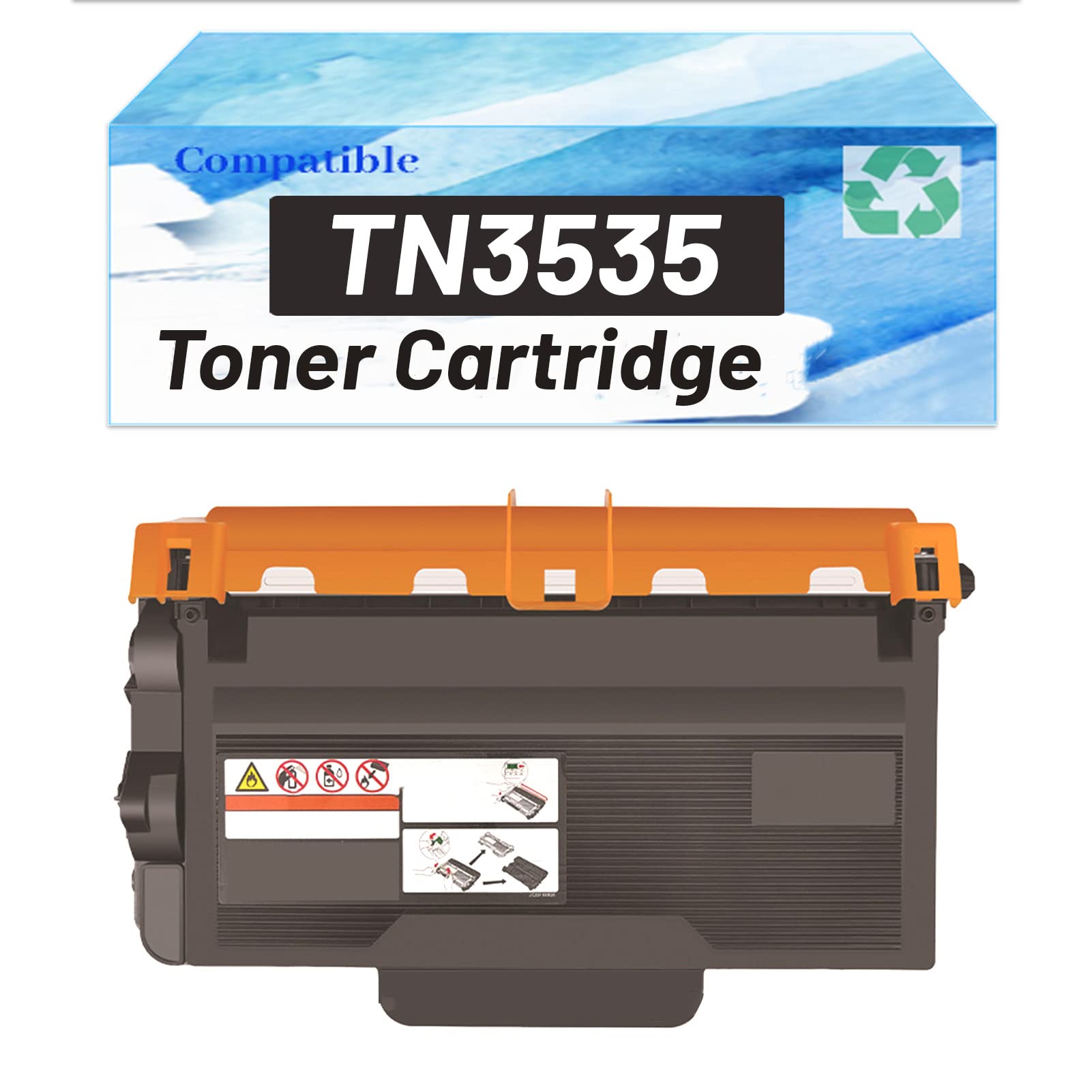 High Yield TN3535 Black Toner Cartridge with Chip - Compatible Replacement for Brother HL-5595DNH Printer (1-Pack) | Ideal for Office Printing, Home Use & High Volume Documents