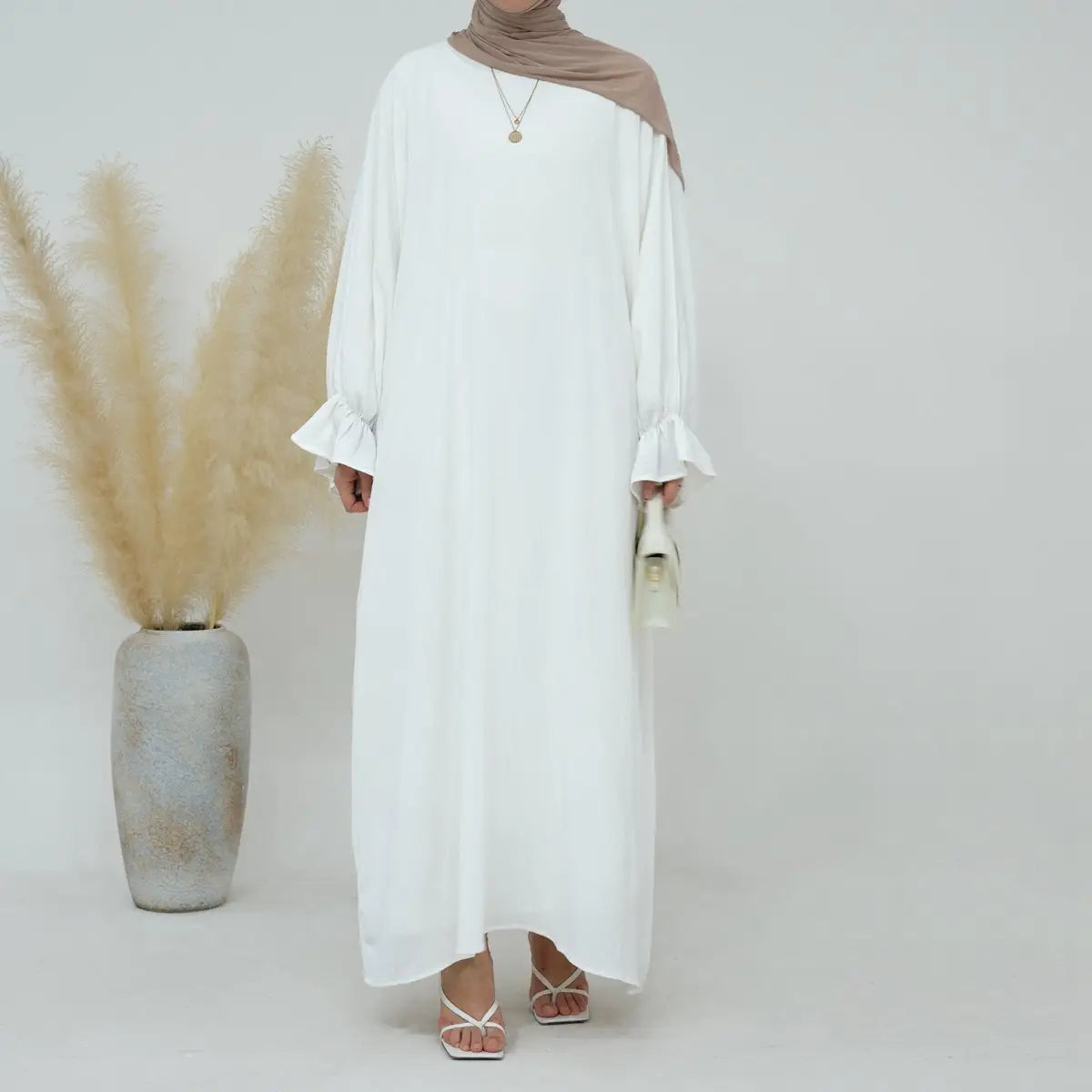Modest Fashion Wrinkle-Resistant Abaya Dress for Women - Elegant Muslim Prayer Dress & Daily Wear