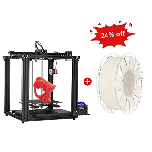 Creality Ender 5 Pro 3D Printer with 1KG White PLA Filament 1.75mm - High Precision DIY Printing for Home, Office & School Projects