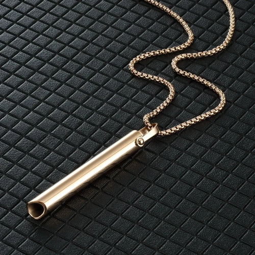 Stainless Steel Anxiety Relief Breathing Necklace for Women - Calming Stress & Anxiety Jewelry - Perfect for Meditation, Yoga, and Daily Wear