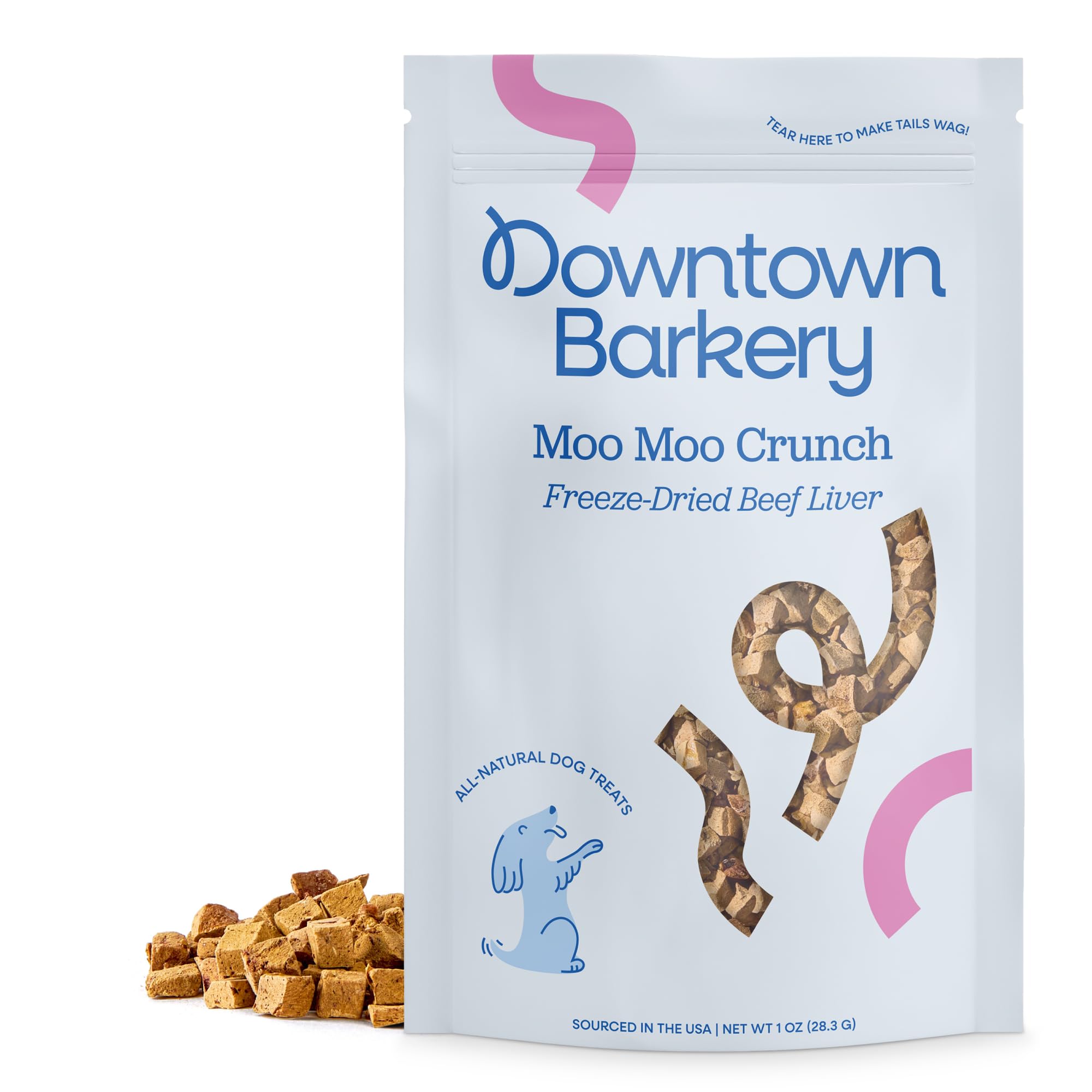 Premium Freeze Dried Beef Liver Dog Treats - Single Ingredient, All Natural, Low Calorie, Rich in Vitamins & Minerals - Healthy Training Snacks for Small & Large Dogs - Perfect for Travel, Hiking & Reward-Based Training (1 Oz)