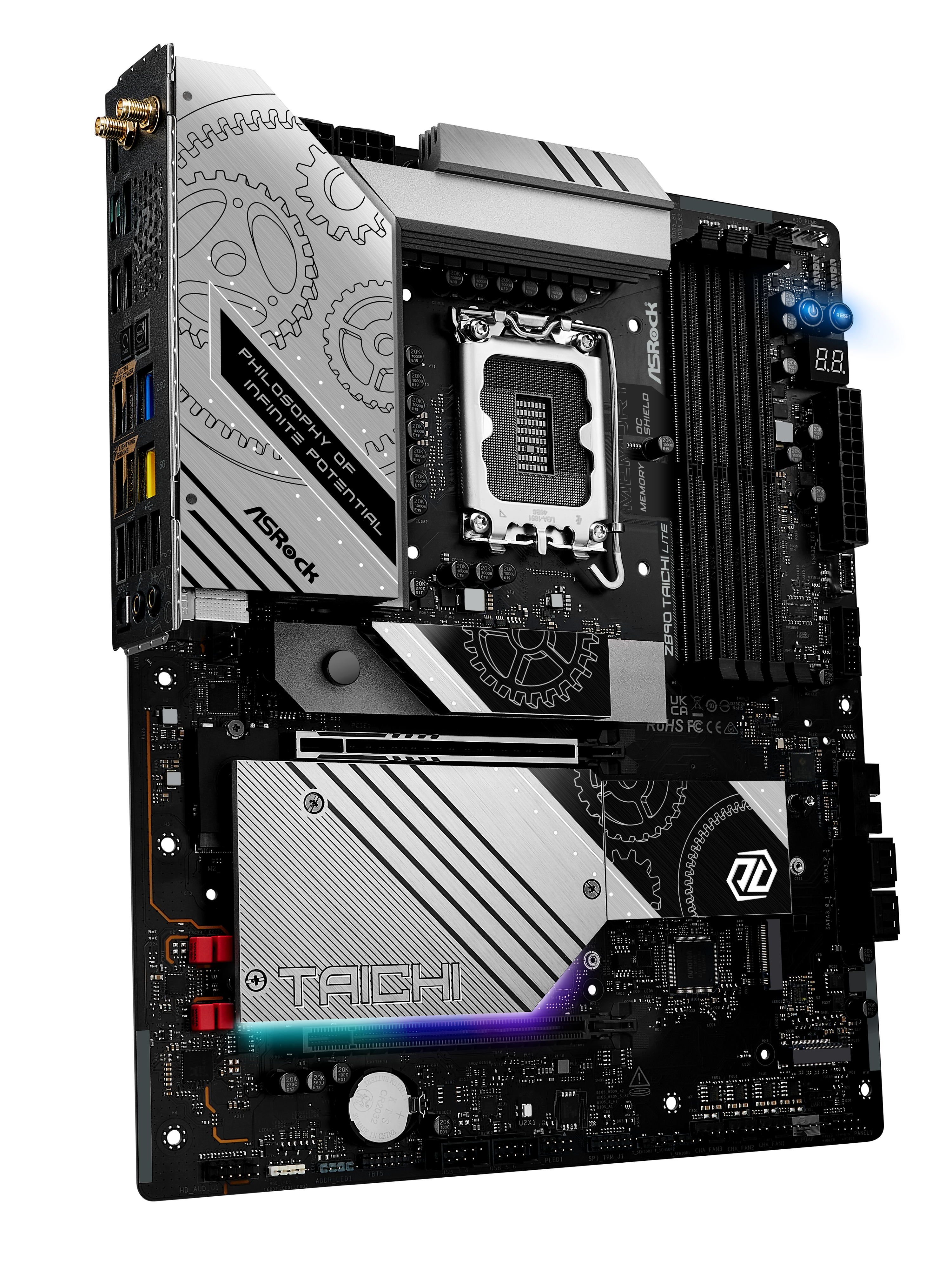 ASRock Z890 Taichi Lite LGA 1851 DDR5 ATX Gaming Motherboard - High Performance for PC Builds, Overclocking & Content Creation
