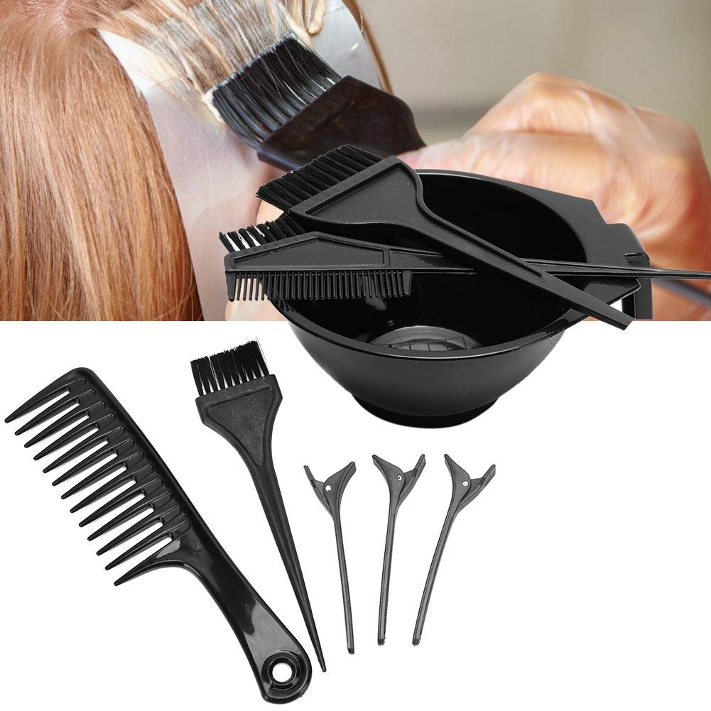 8Pcs Professional Hair Coloring Kit - Durable Hair Clips, Mixing Bowl, Brushes for Salon & Home Use | DIY Hair Dyeing Tools for Women & Men | Perfect for At-Home Hair Treatments & Styling