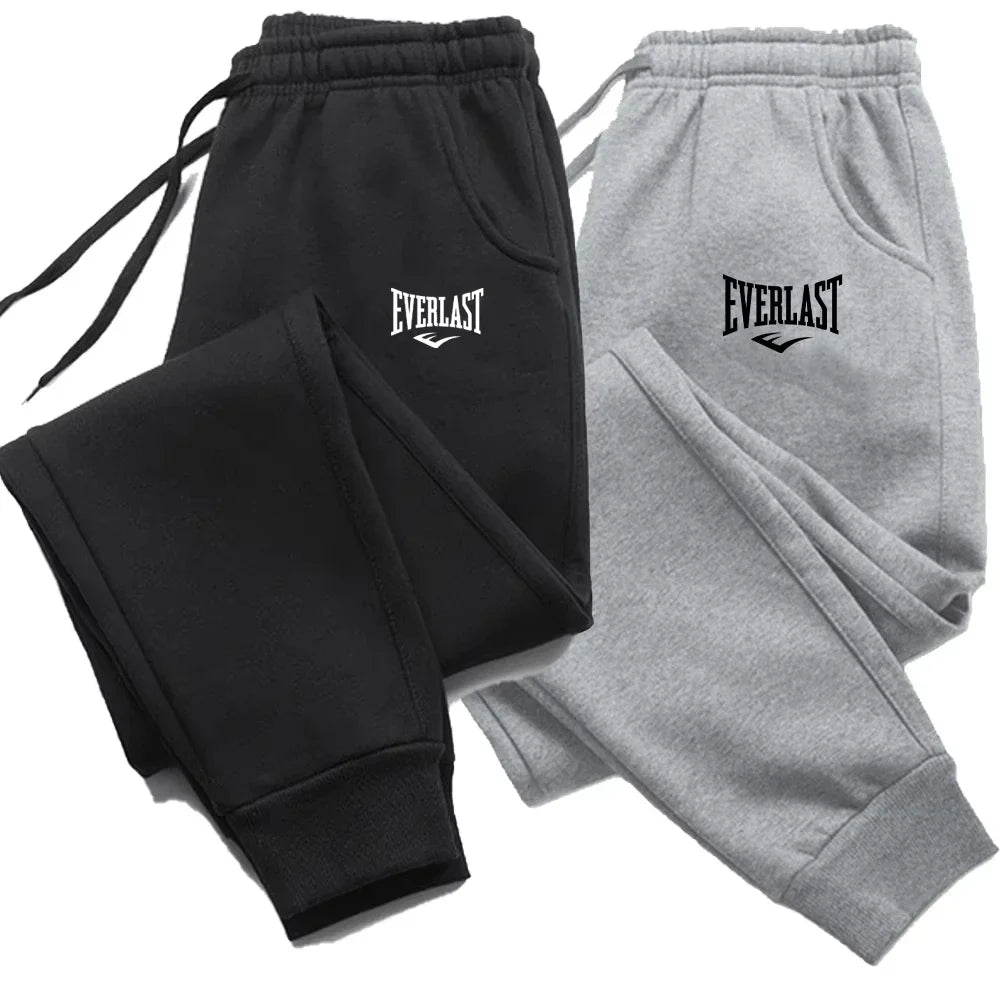 EVERLAST Printed Running Pants for Men & Women - Breathable Joggers Sweatpants for Gym, Fitness, Casual Wear & Outdoor Sports - Comfortable Workout Trousers for Running, Yoga & Daily Activities