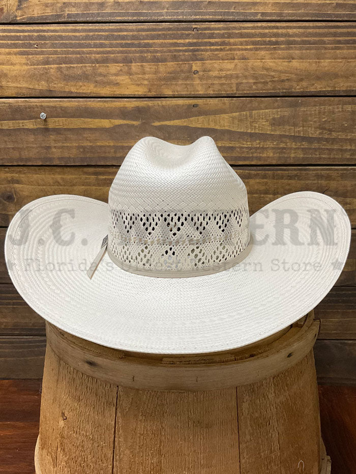 Larry Mahan LMH11169 10X DURANT Straw Cowboy Hat - Ice White Color for Western Rodeo, Outdoor Country Music Festivals & Summer Beach Vacations