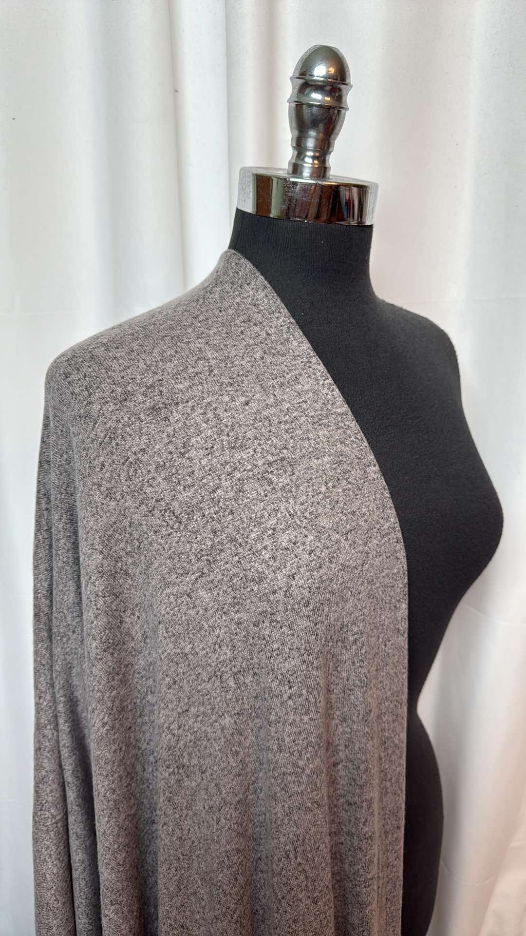 Soft Brushed Hacci Sweater Knit Fabric - 2 Yard Cut for DIY Clothing & Cozy Winter Crafts | Perfect for Cardigans, Scarves & Blankets